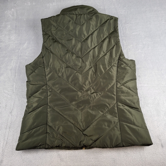 Michael Kors Women's Green Puffer Vest Medium NWT Lightweight MSRP $125 - Picture 12 of 12